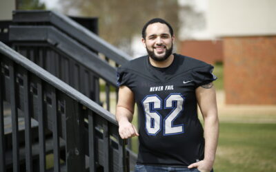 Faulkner Eagle uses football to keep youth on the right path