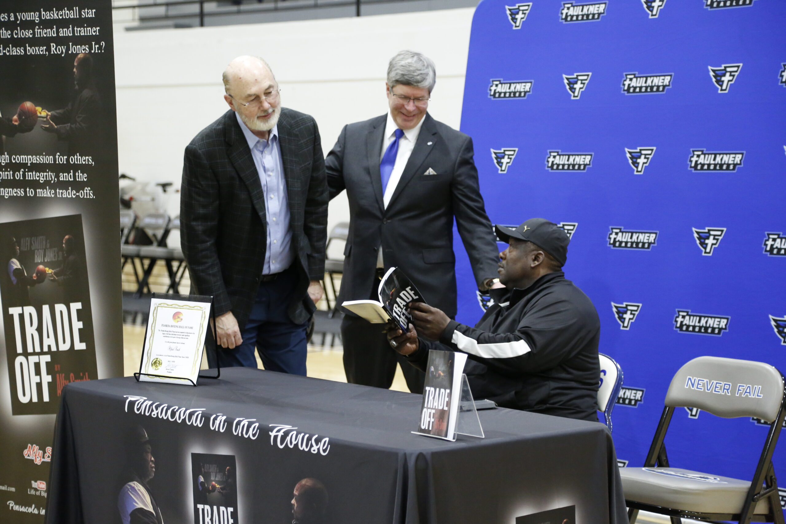 l-r Judge Gene Reese, Mitch Henry and Alfy Smith. 